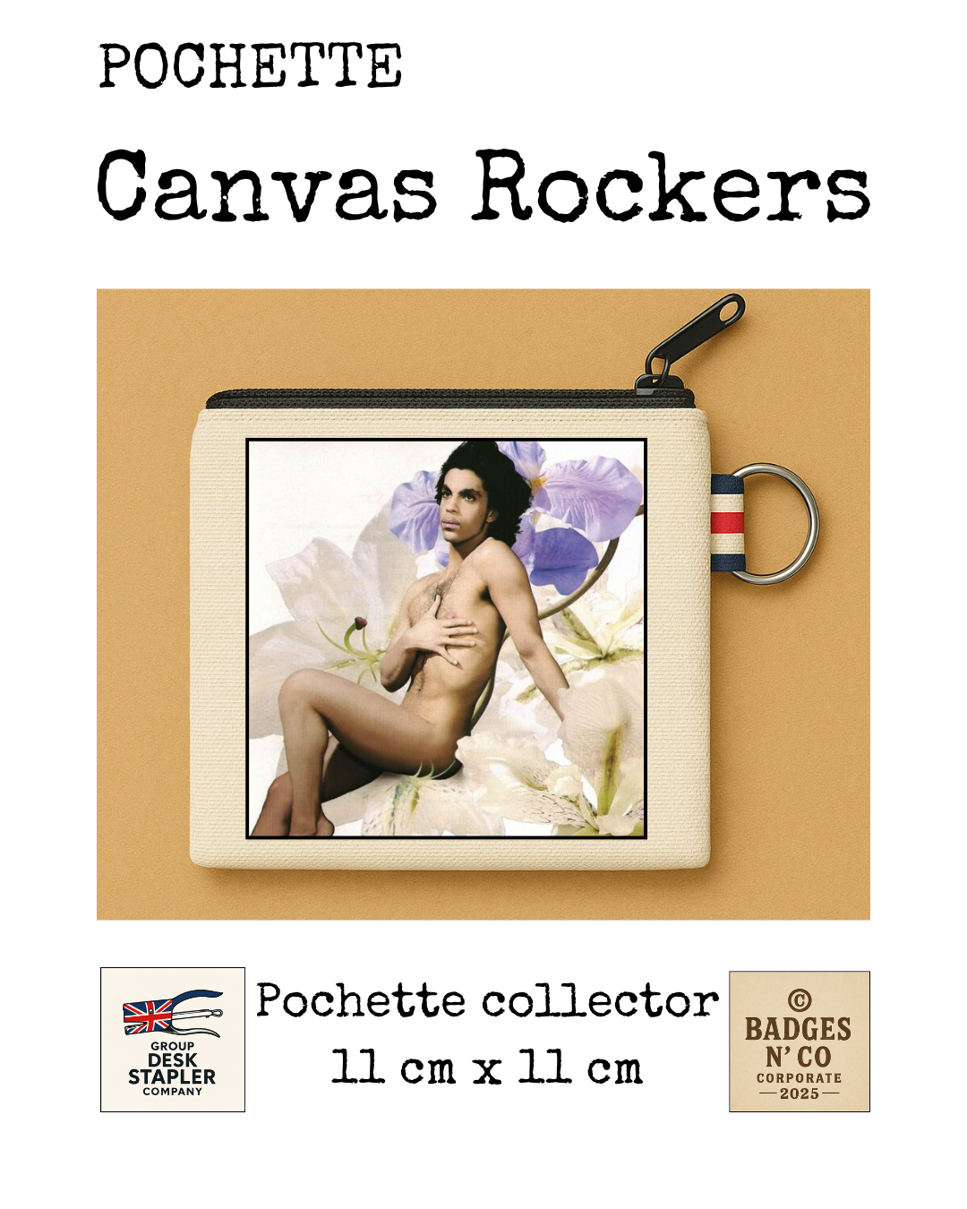 Prince Pochette Canvas Rockers 11x11 cm Collector