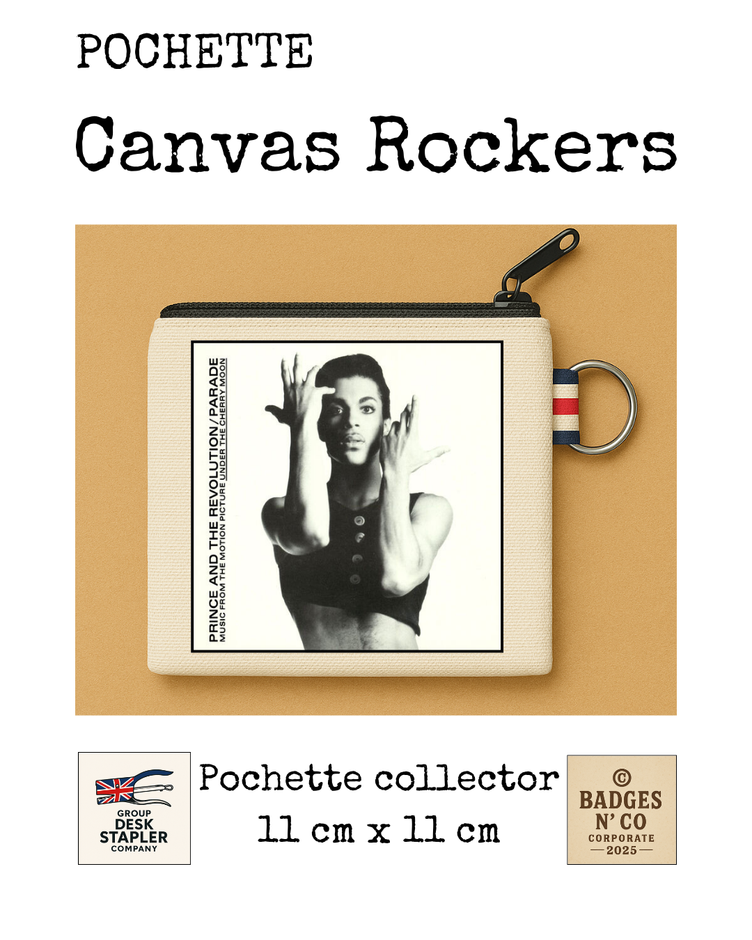 Prince Pochette Canvas Rockers 11x11 cm Collector