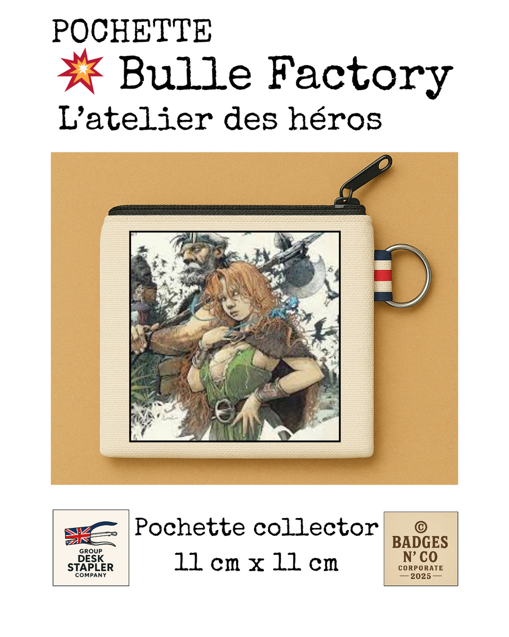 Pochette Pelisse La Quête de l’Oiseau du Temps Canvas Rocker collector 11x11 cm