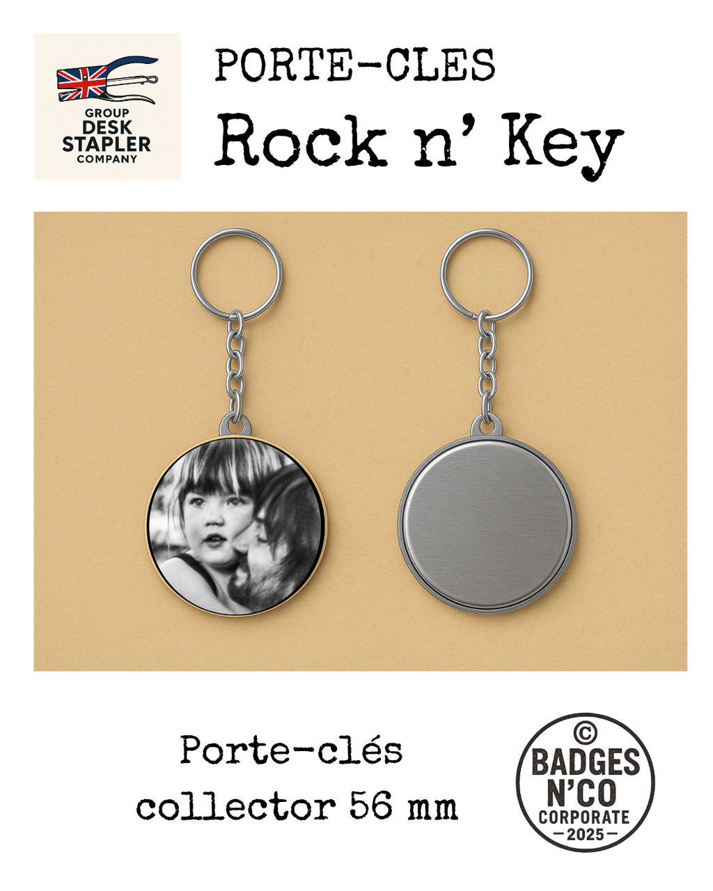 Porte clé Tame Impala 56 mm rock psychédélique australien collector Rock n Key