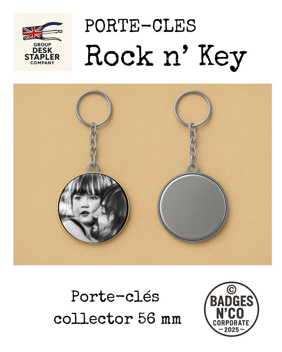 Porte clé Tame Impala 56 mm rock psychédélique australien collector Rock n Key