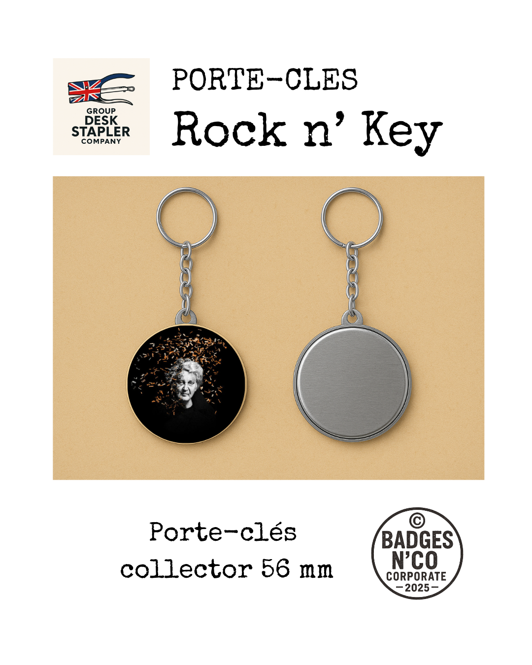 Porte-clés Jacques Higelin 56 mm chanson française rock poétique collector design musical