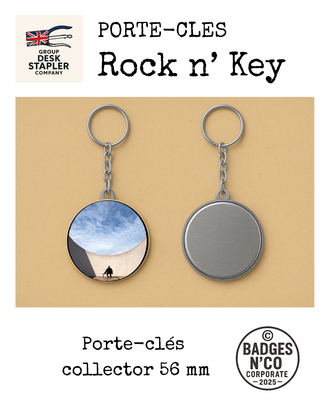 Porte clé Oxmo Puccino 56 mm rap français poétique collector Rock n Key