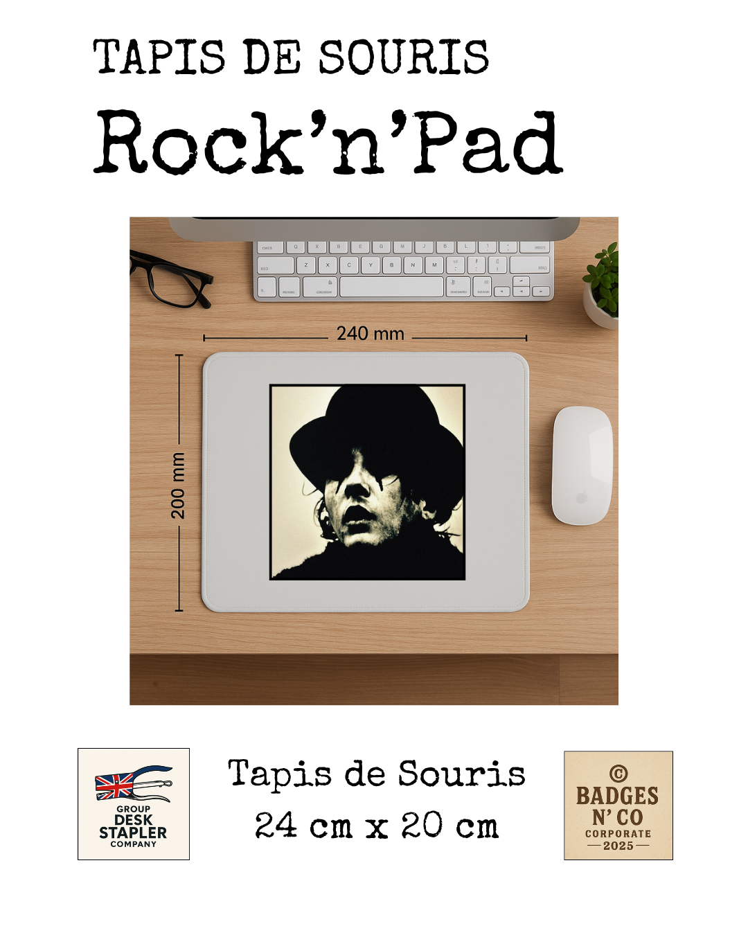 Tapis de souris Damien Saez Rock n’Pad édition collector