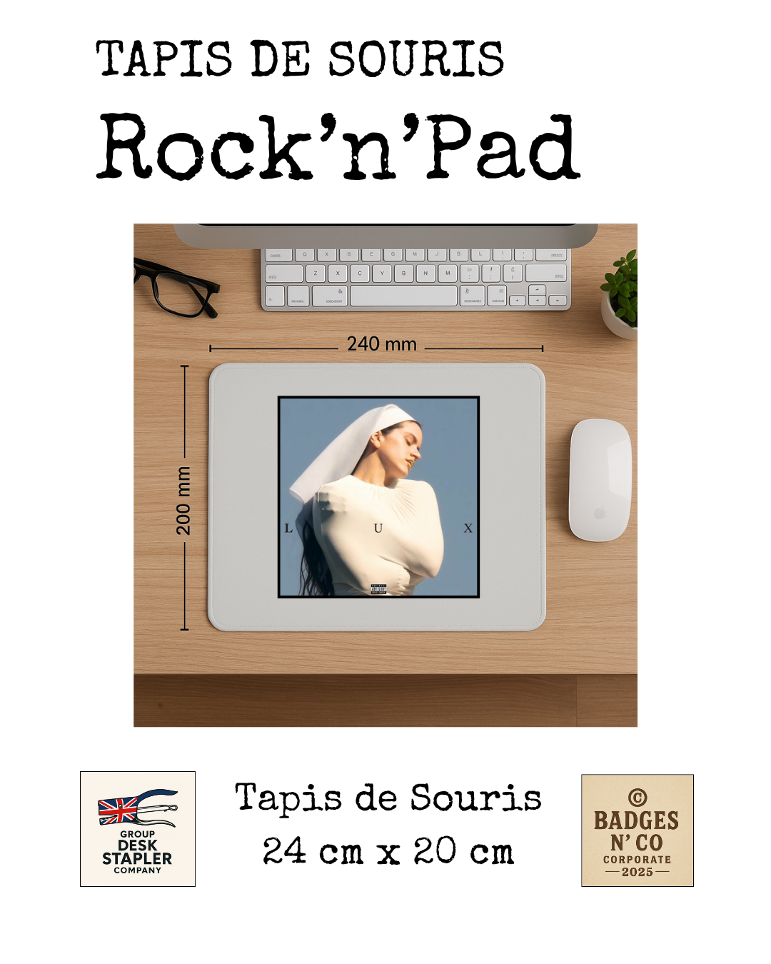 Tapis de souris Rosalía Rock’n’Pad pop latine flamenco urbain collector design musical