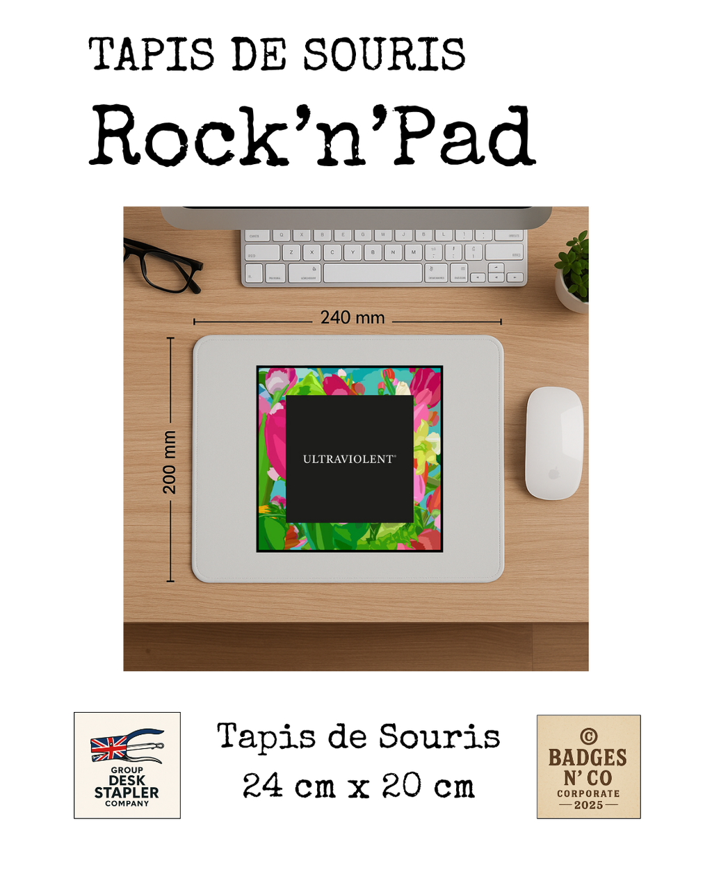Tapis de souris Kyo Rock’n’Pad pop rock française collector design musical