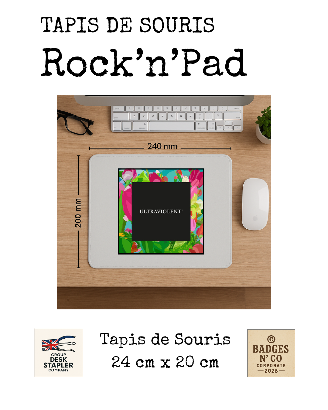 Tapis de souris Kyo Rock’n’Pad pop rock française collector design musical